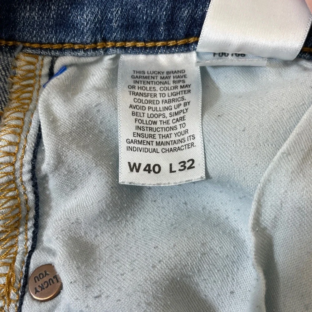 Lucky Brand 221 Straight Leg Jeans Mens 40x32 Blue Medium Wash‎ Denim Pants